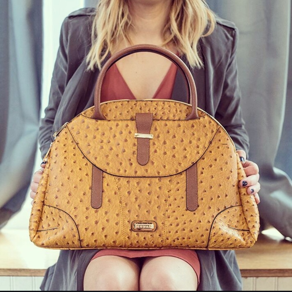 NWOT | GUNA’S Monarch Tote Bag | Ostrich